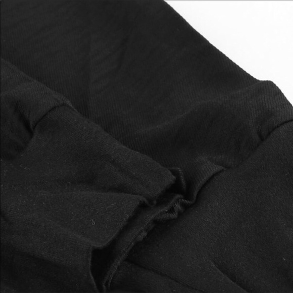 Black Cotton Joggers - Picture 6 of 9